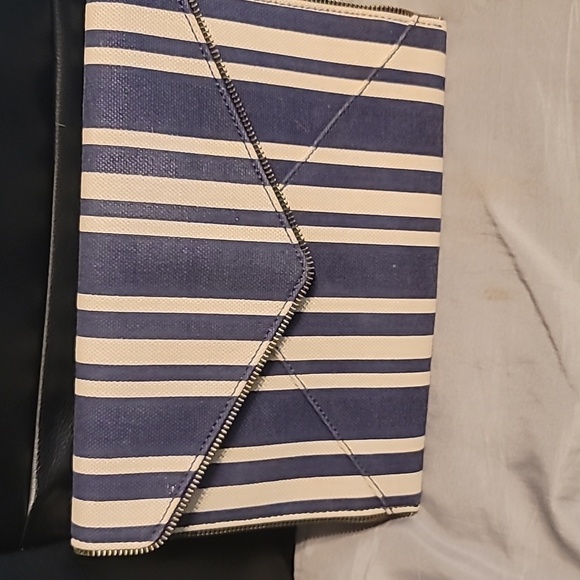 Rebecca Minkoff Denim Striped Clutch - Picture 7 of 7